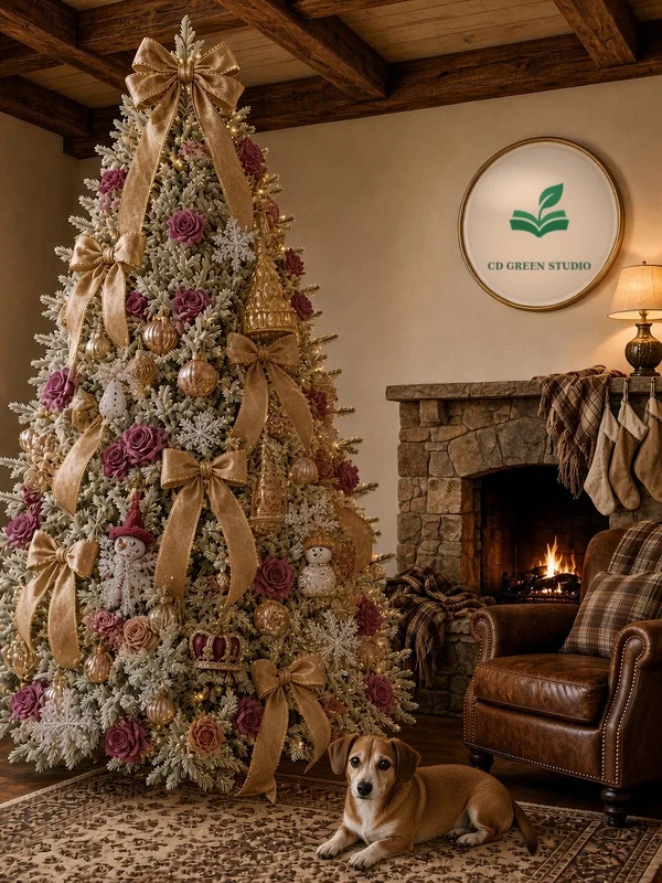 Grand Salon tree in a cozy house, CD Green Studio