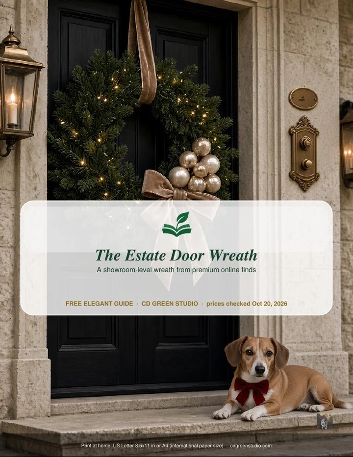 The Estate Door Wreath cover