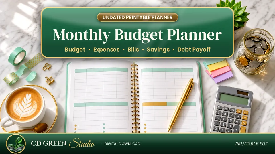Monthly Budget Planner cover