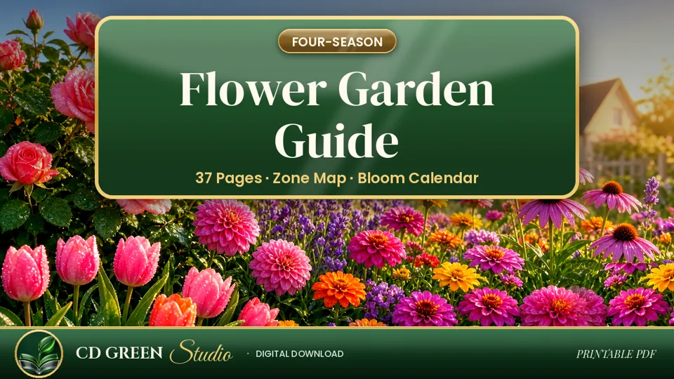 Four-Season Flower Garden Guide cover
