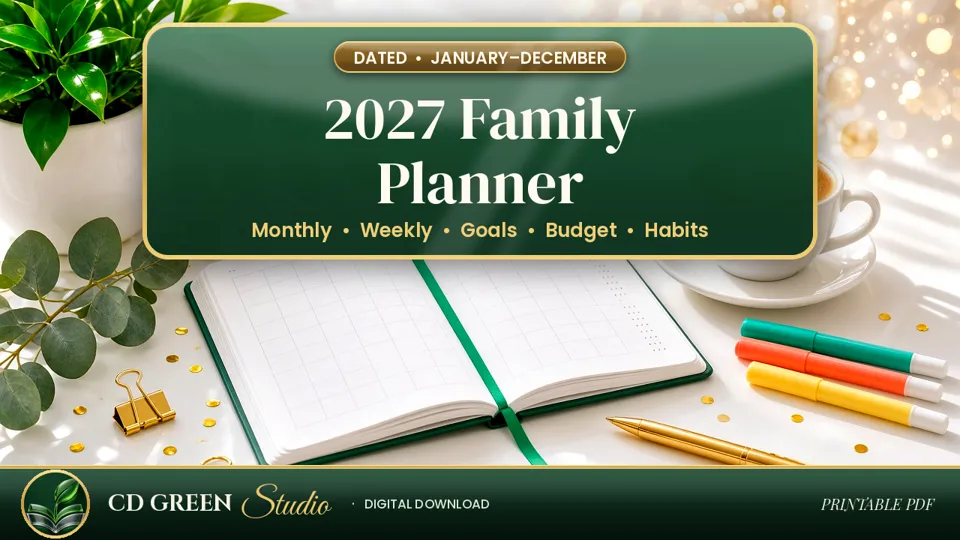 2027 Family Planner (Dated, Sunday Start) cover