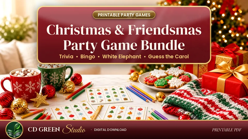 Christmas & Friendsmas Party Game Bundle cover