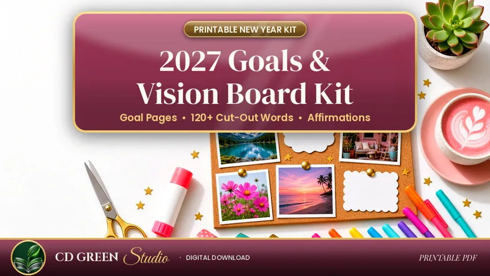 2027 Goals & Vision Board Kit cover