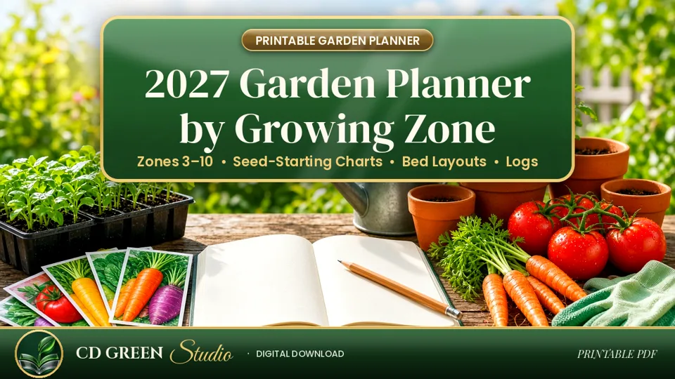 2027 Garden Planner by Growing Zone (Zones 3–10) cover