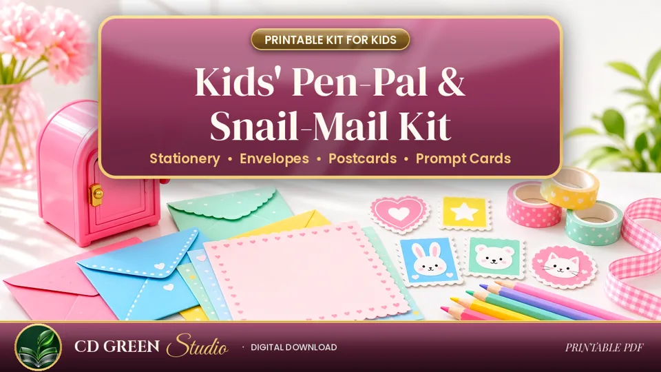 Kids' Pen-Pal & Snail-Mail Kit cover