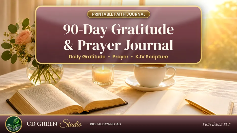 90-Day Gratitude & Prayer Journal cover
