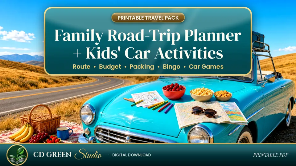 Family Road-Trip Planner & Kids' Car Activity Pack cover