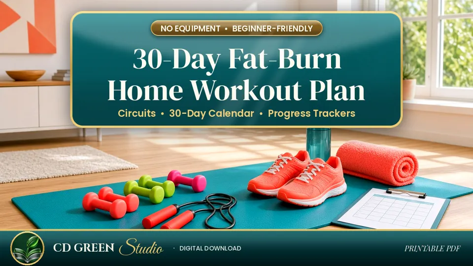 30-Day Fat-Burn Home Workout Plan cover